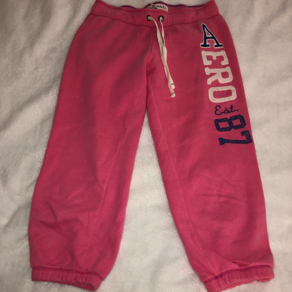 Aero 87 NY Cinched Heritage pink Capri Sweatpants